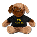 Prayer As A Visual Artist Plush Toy Dog - black