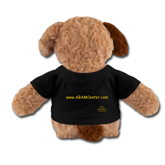 Prayer As A Visual Artist Plush Toy Dog - black