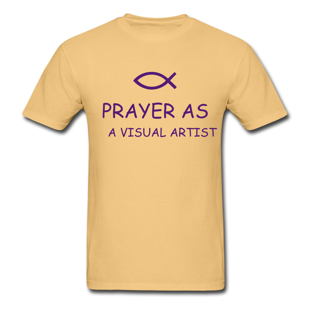 Prayer As A Visual Artist Unisex ComfortWash Garment Dyed T-Shirt - light yellow