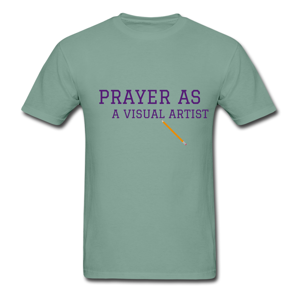 Prayer As A Visual Artist Unisex ComfortWash Garment Dyed T-Shirt - seafoam green