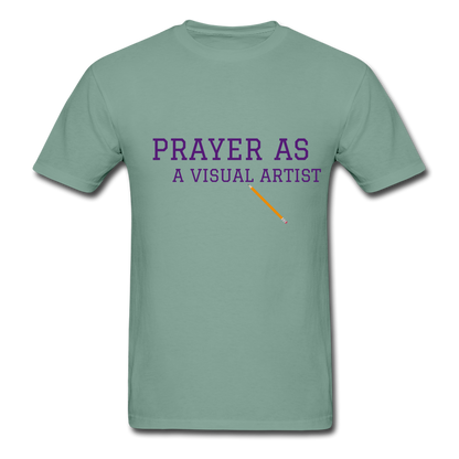 Prayer As A Visual Artist Unisex ComfortWash Garment Dyed T-Shirt - seafoam green