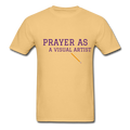Prayer As A Visual Artist Unisex ComfortWash Garment Dyed T-Shirt - light yellow