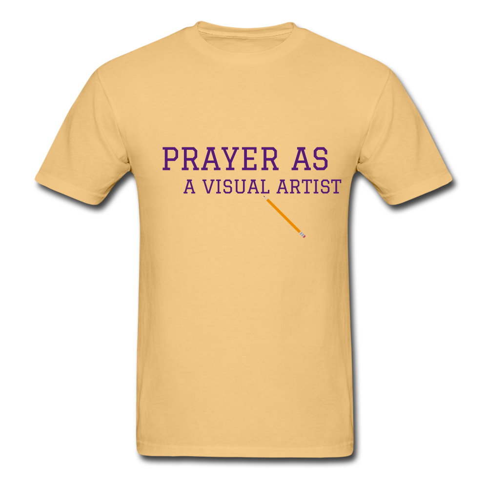 Prayer As A Visual Artist Unisex ComfortWash Garment Dyed T-Shirt - light yellow