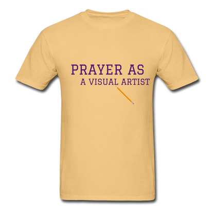 Prayer As A Visual Artist Unisex ComfortWash Garment Dyed T-Shirt - light yellow