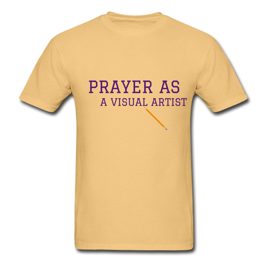 Prayer As A Visual Artist Unisex ComfortWash Garment Dyed T-Shirt - light yellow