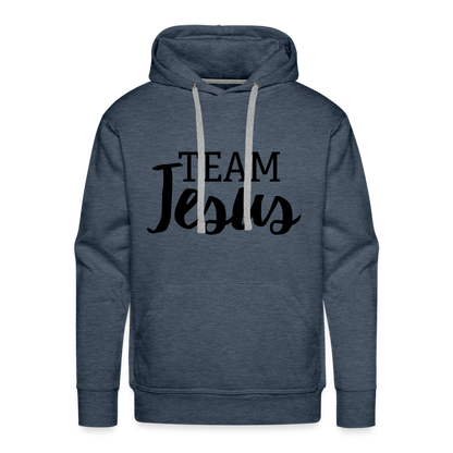 Team Jesus Men’s Premium Hoodie - heather denim