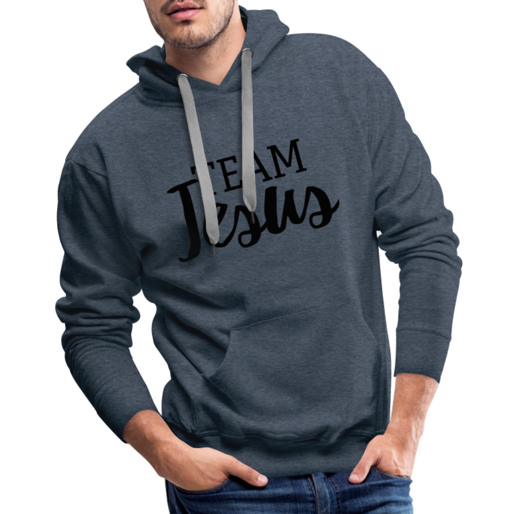 Team Jesus Men’s Premium Hoodie - heather denim