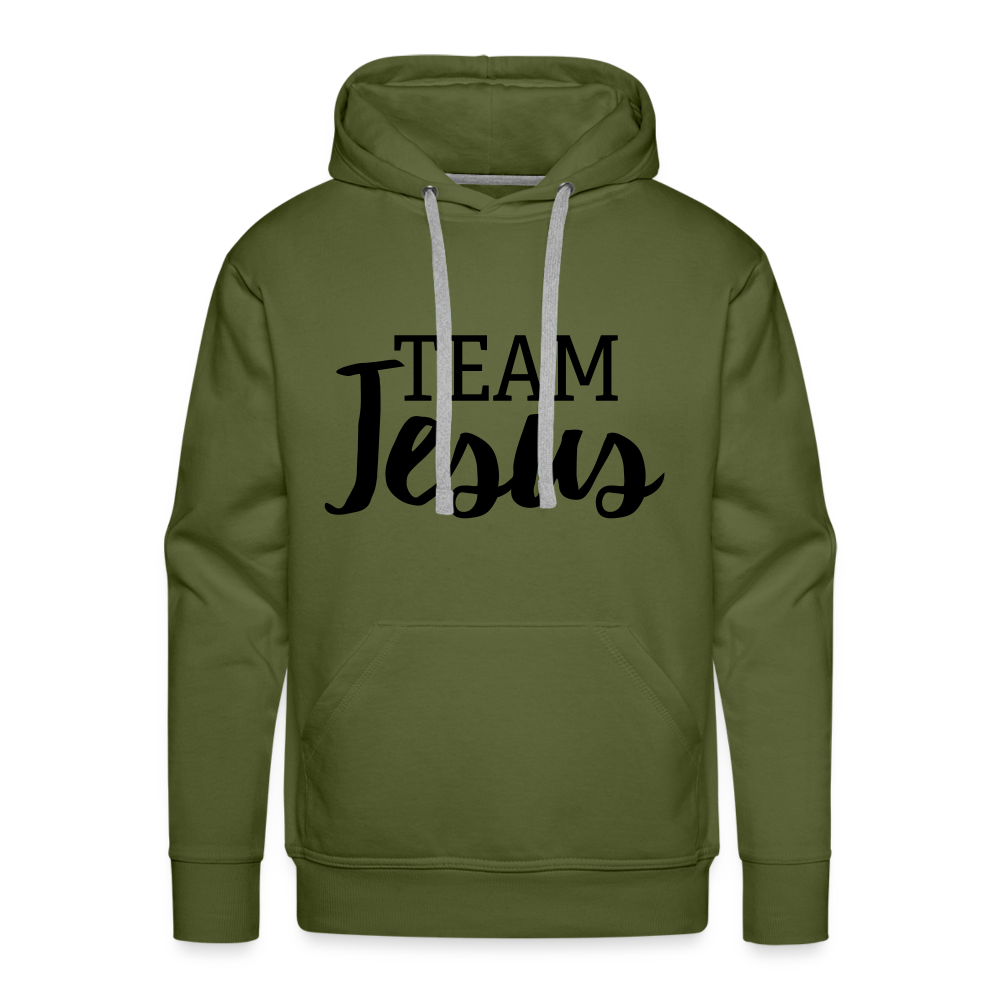 Team Jesus Men’s Premium Hoodie - olive green