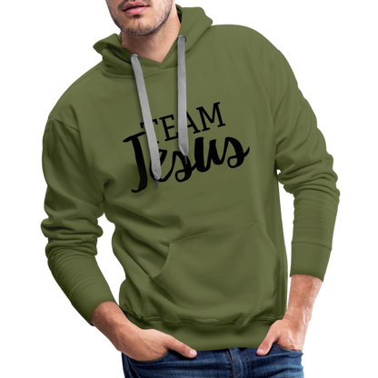 Team Jesus Men’s Premium Hoodie - olive green