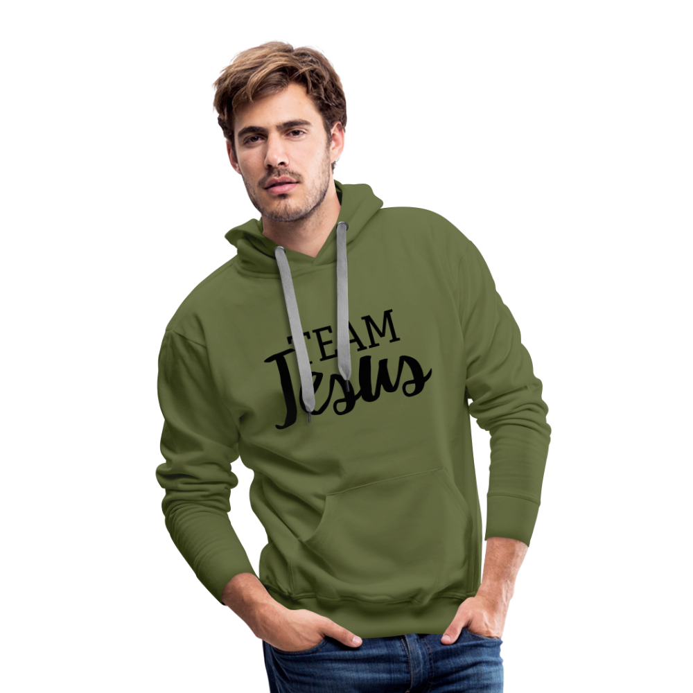 Team Jesus Men’s Premium Hoodie - olive green