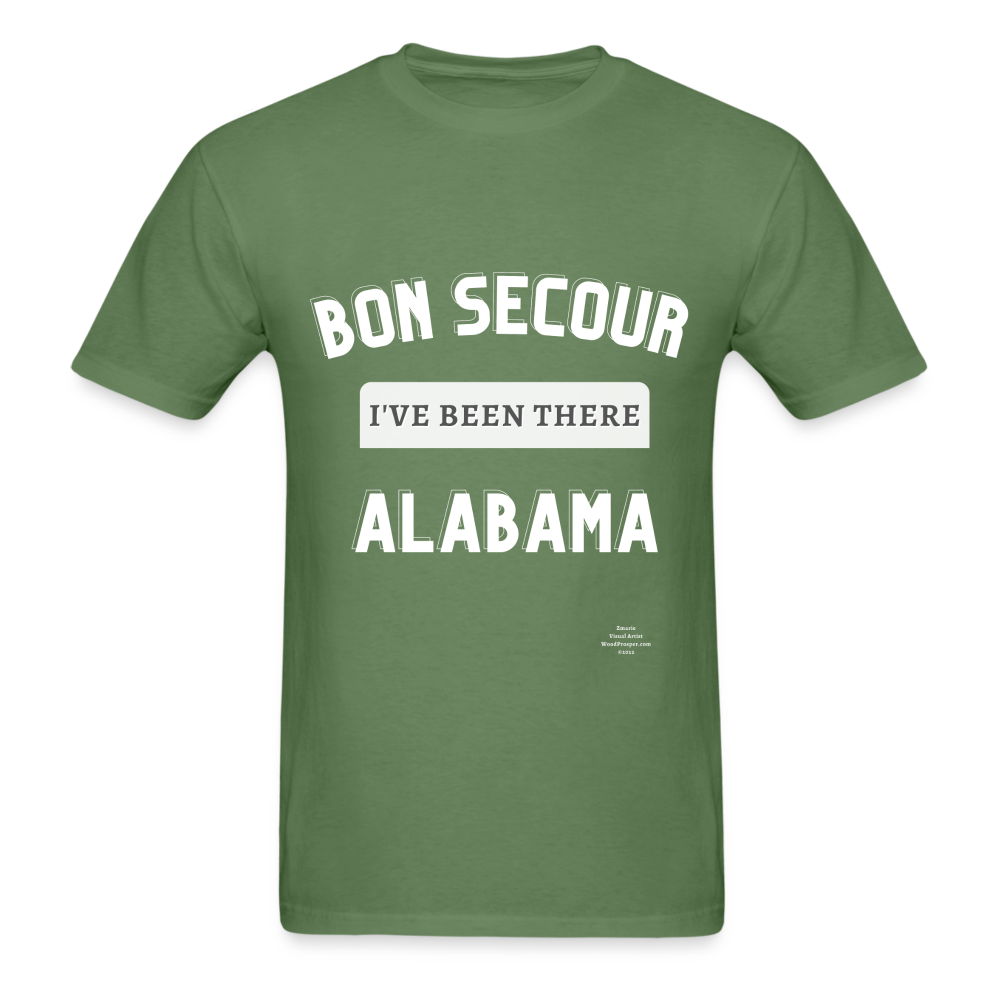 Bon Secour I've Been There Adult T-Shirt - military green