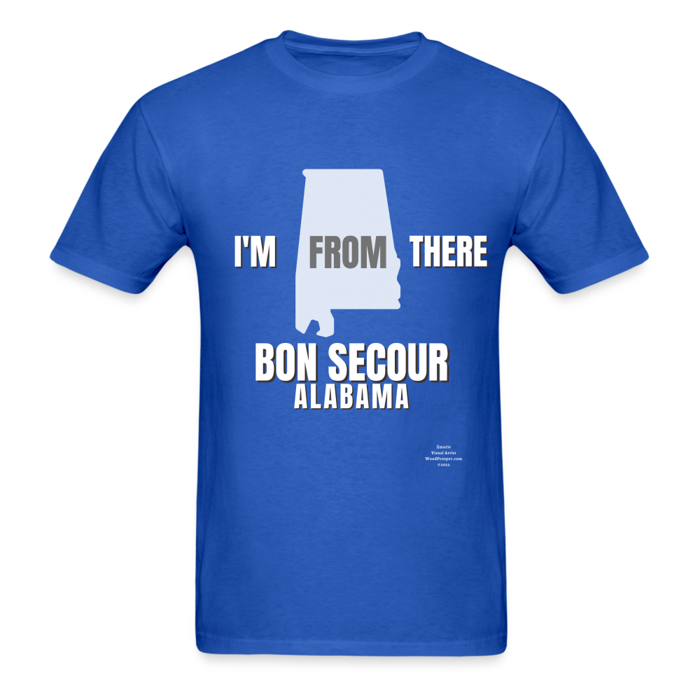 Bon Secour I'm From There Adult T-Shirt - royal blue