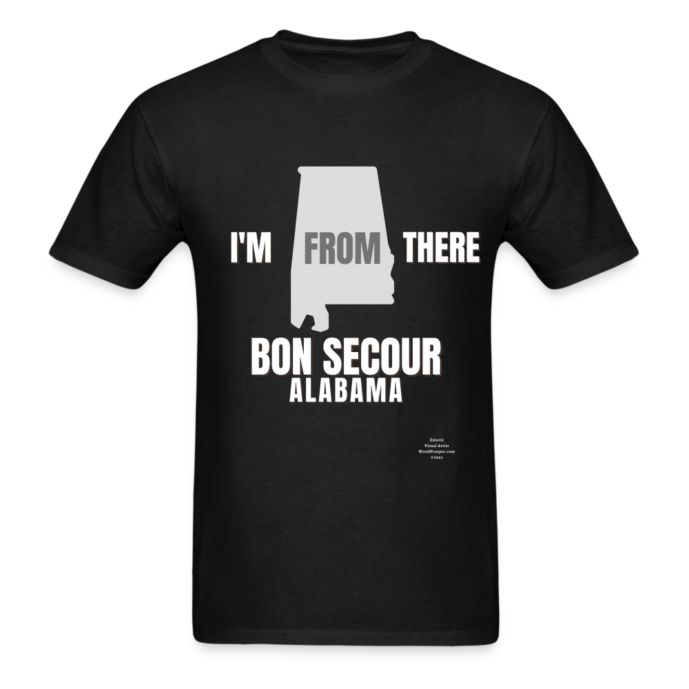 Bon Secour I'm From There Adult T-Shirt - black