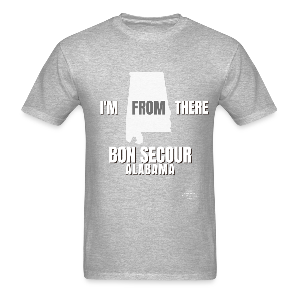 Bon Secour I'm From There Adult T-Shirt - heather gray