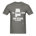 Bon Secour I'm From There Adult T-Shirt - charcoal