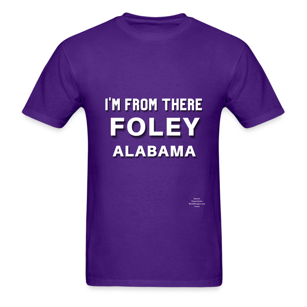 Foley Im from There Adult T-Shirt - purple