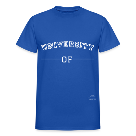 Customizable University Of _________ Adult T-Shirt - royal blue