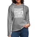 Straight Outta School Unisex Lightweight Terry Hoodie - heather gray