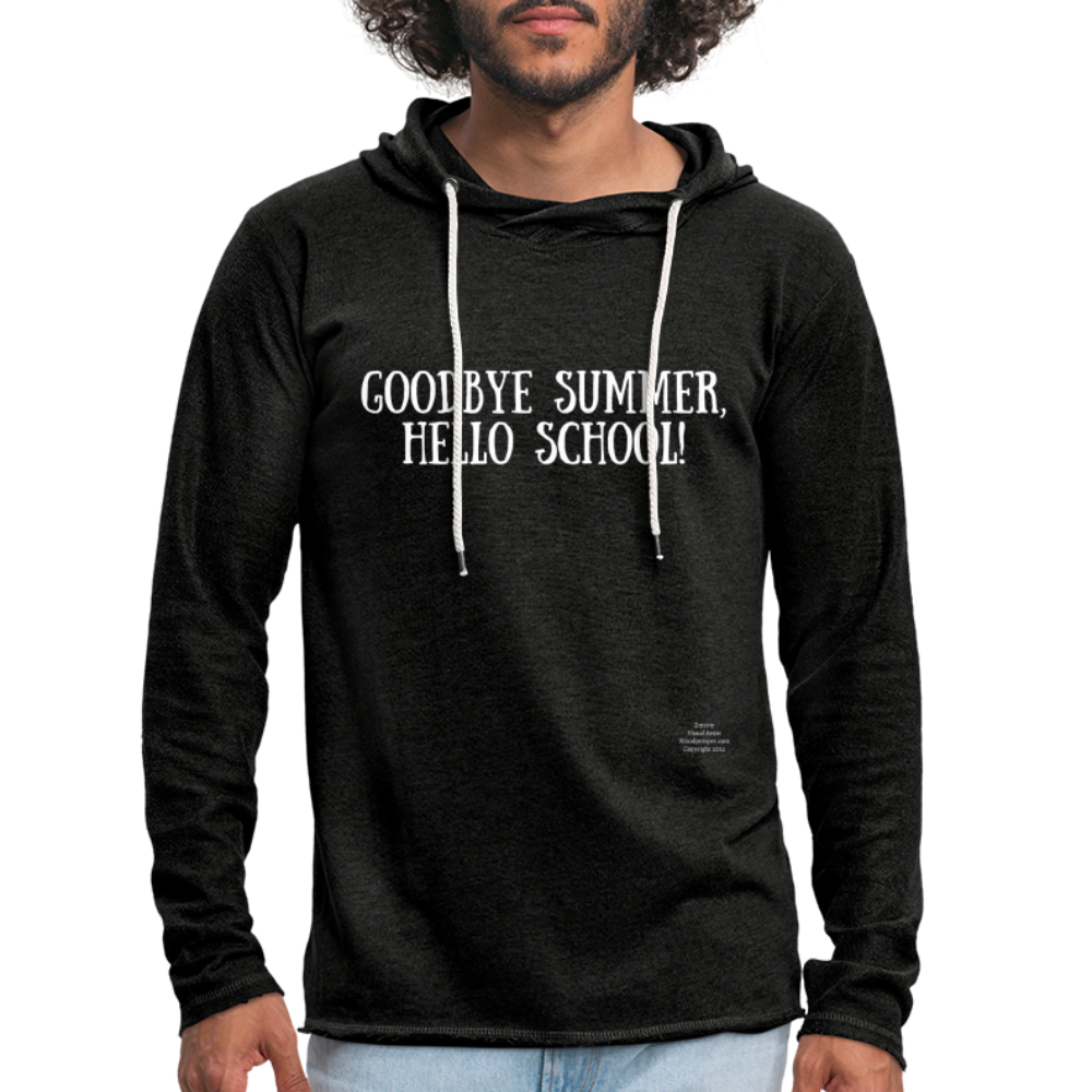 GoodBye Summer Unisex Lightweight Terry Hoodie - charcoal grey
