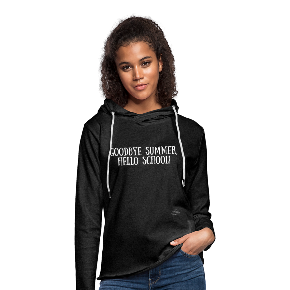 GoodBye Summer Unisex Lightweight Terry Hoodie - charcoal grey