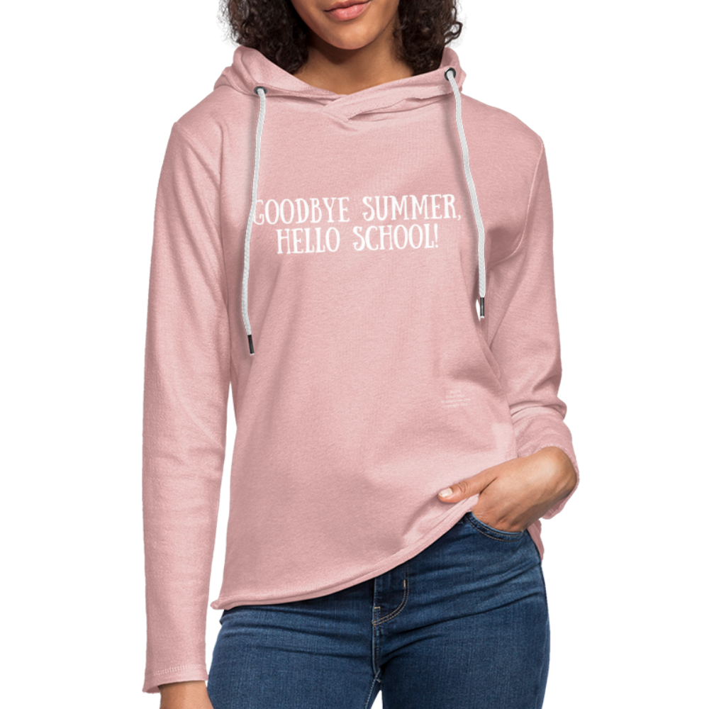 GoodBye Summer Unisex Lightweight Terry Hoodie - cream heather pink