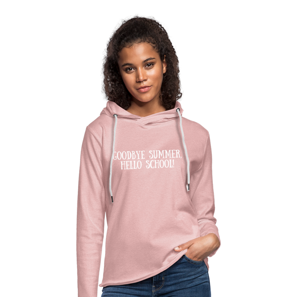 GoodBye Summer Unisex Lightweight Terry Hoodie - cream heather pink
