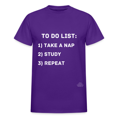 To Do List Adult T-Shirt - purple
