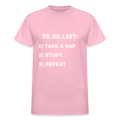 To Do List Adult T-Shirt - light pink