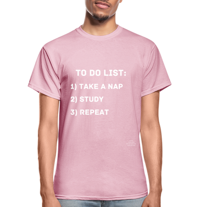 To Do List Adult T-Shirt - light pink