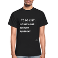 To Do List Adult T-Shirt - black