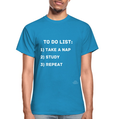 To Do List Adult T-Shirt - turquoise
