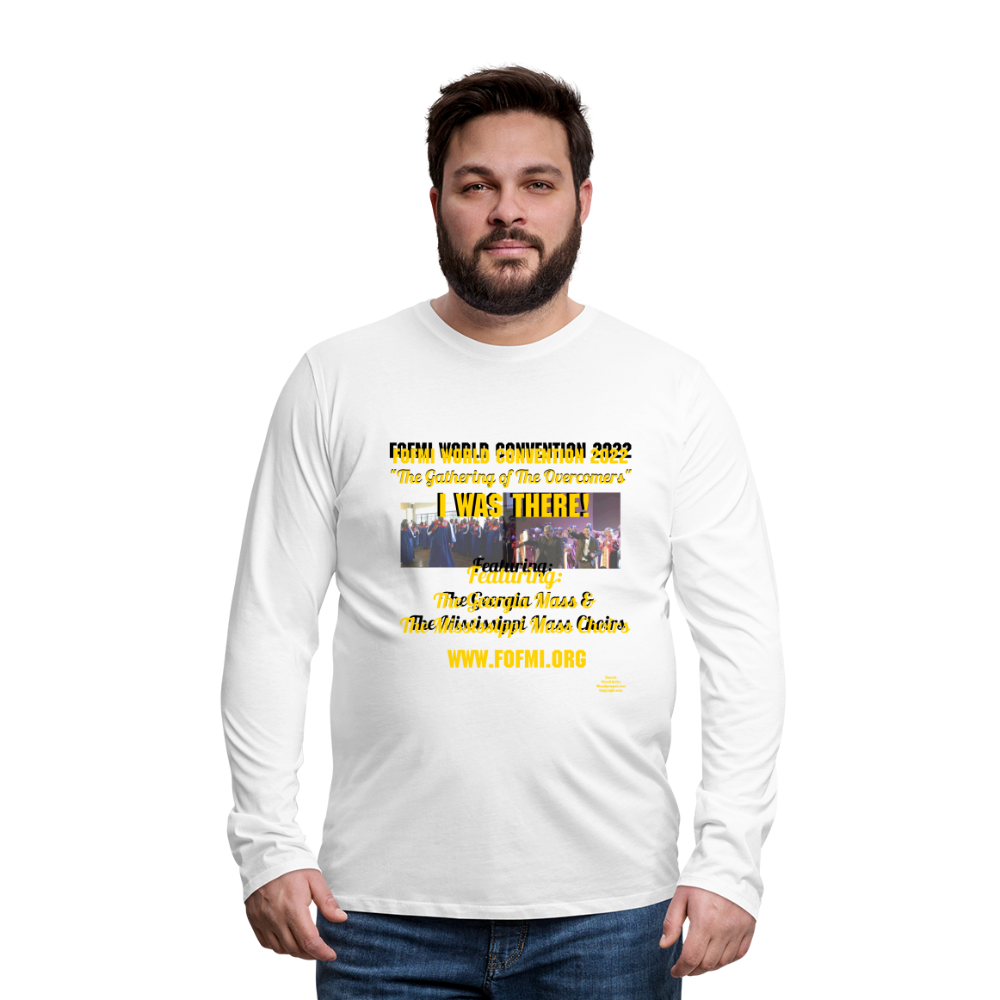 FOFMI World Convention 2022 Men's Premium Long Sleeve T-Shirt - white