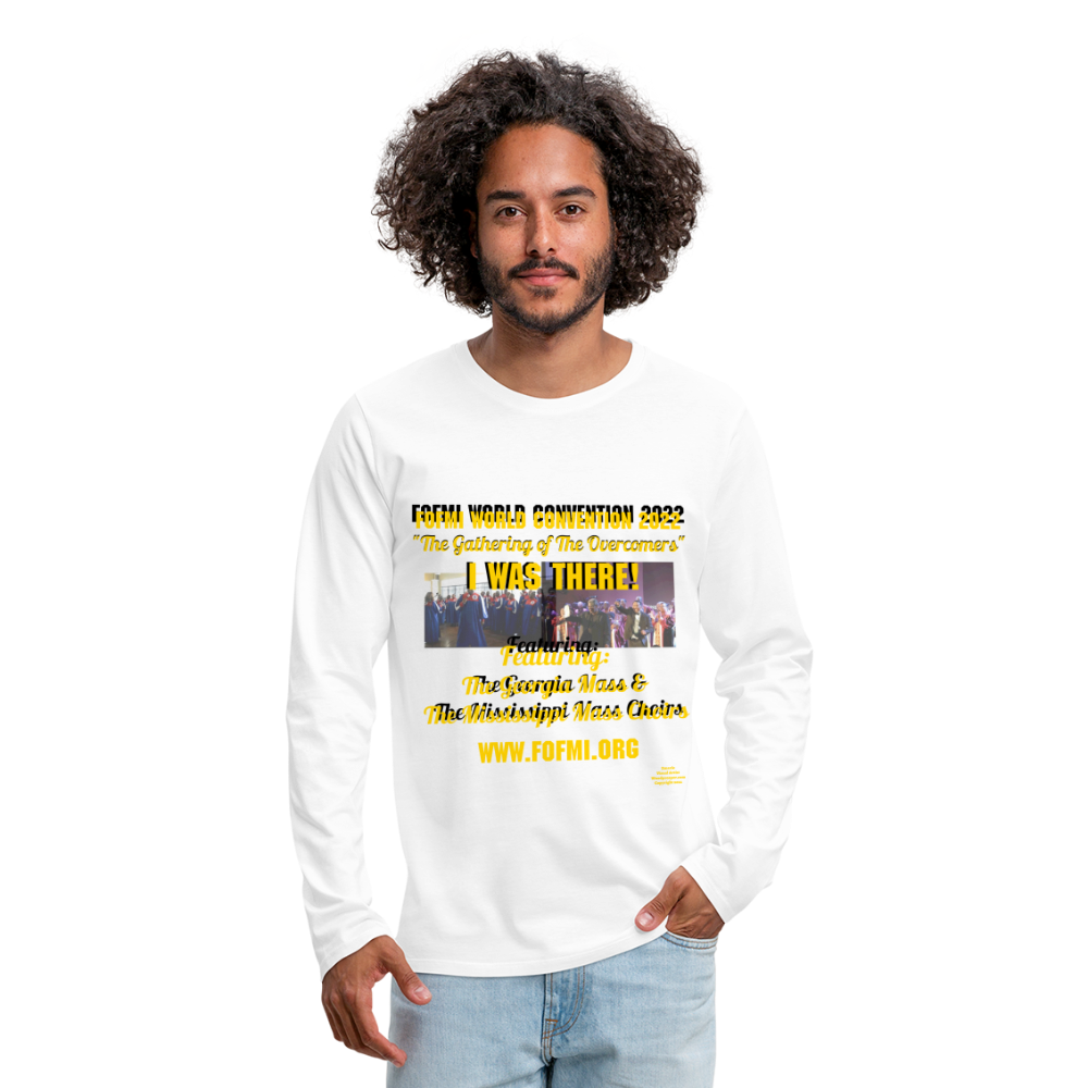 FOFMI World Convention 2022 Men's Premium Long Sleeve T-Shirt - white