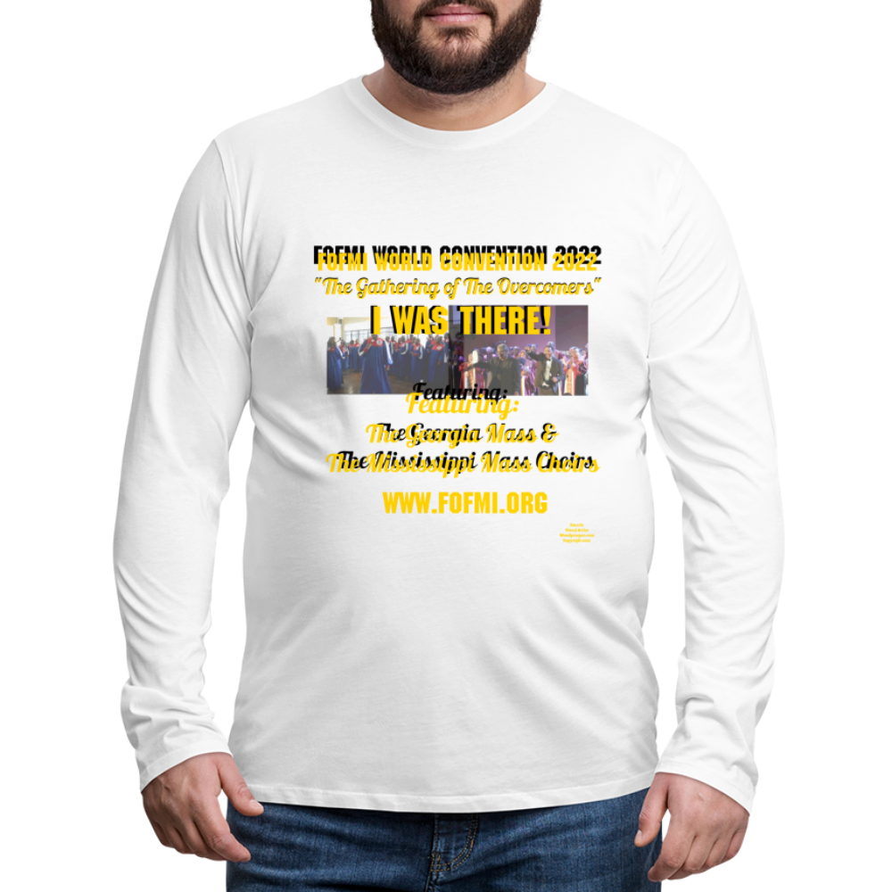 FOFMI World Convention 2022 Men's Premium Long Sleeve T-Shirt - white