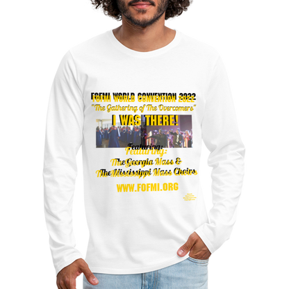 FOFMI World Convention 2022 Men's Premium Long Sleeve T-Shirt - white