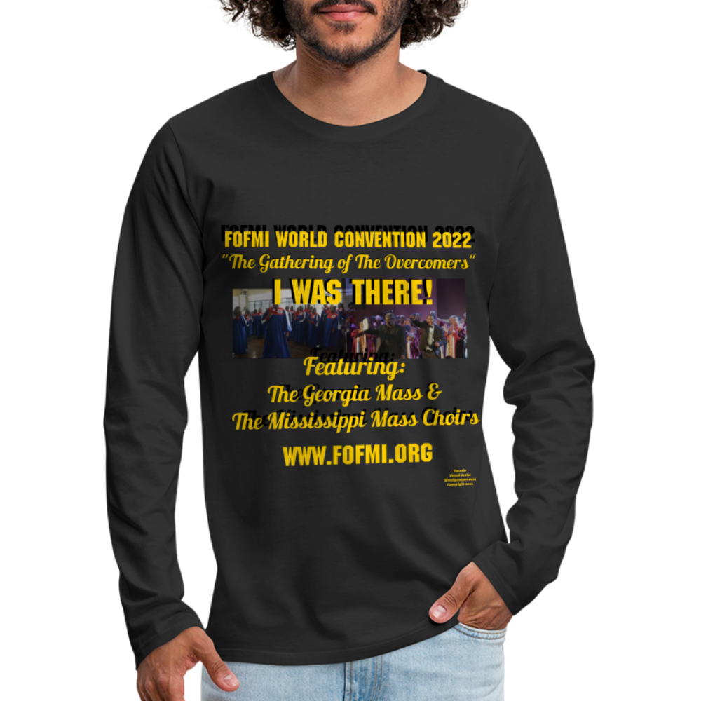 FOFMI World Convention 2022 Men's Premium Long Sleeve T-Shirt - black