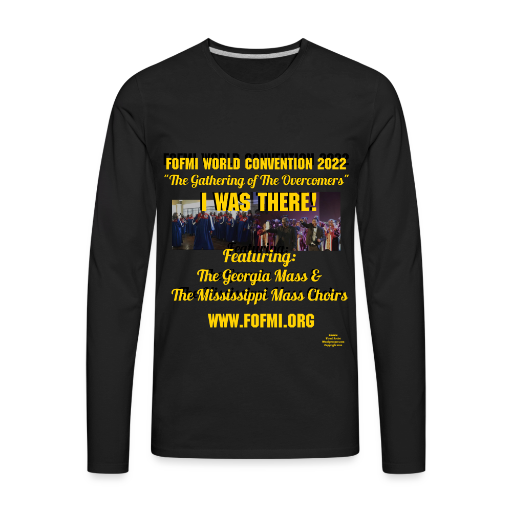 FOFMI World Convention 2022 Men's Premium Long Sleeve T-Shirt - black
