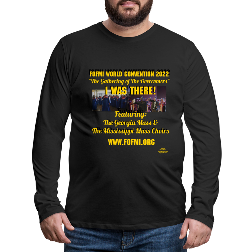 FOFMI World Convention 2022 Men's Premium Long Sleeve T-Shirt - black