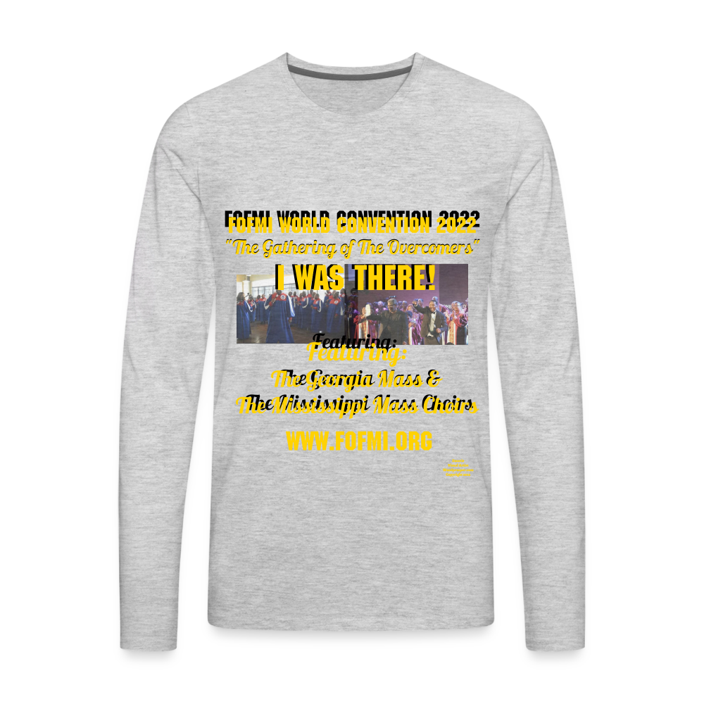 FOFMI World Convention 2022 Men's Premium Long Sleeve T-Shirt - heather gray