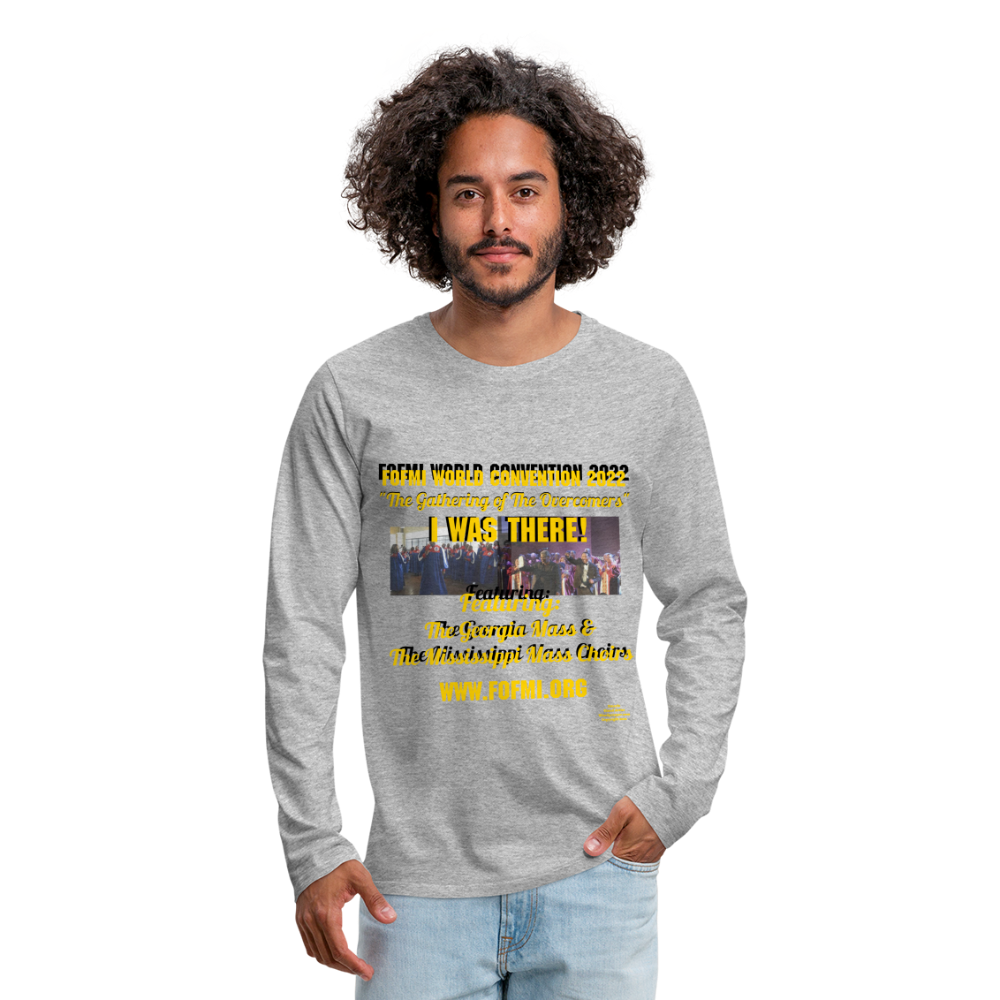FOFMI World Convention 2022 Men's Premium Long Sleeve T-Shirt - heather gray