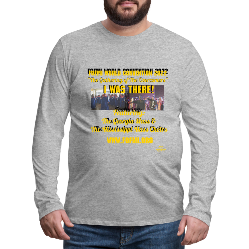 FOFMI World Convention 2022 Men's Premium Long Sleeve T-Shirt - heather gray