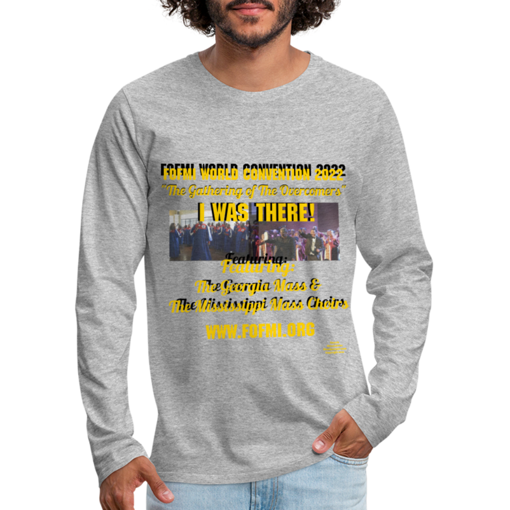 FOFMI World Convention 2022 Men's Premium Long Sleeve T-Shirt - heather gray