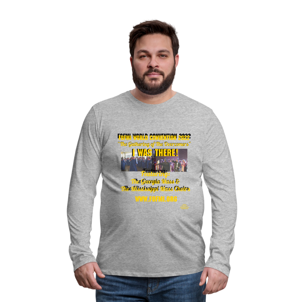 FOFMI World Convention 2022 Men's Premium Long Sleeve T-Shirt - heather gray