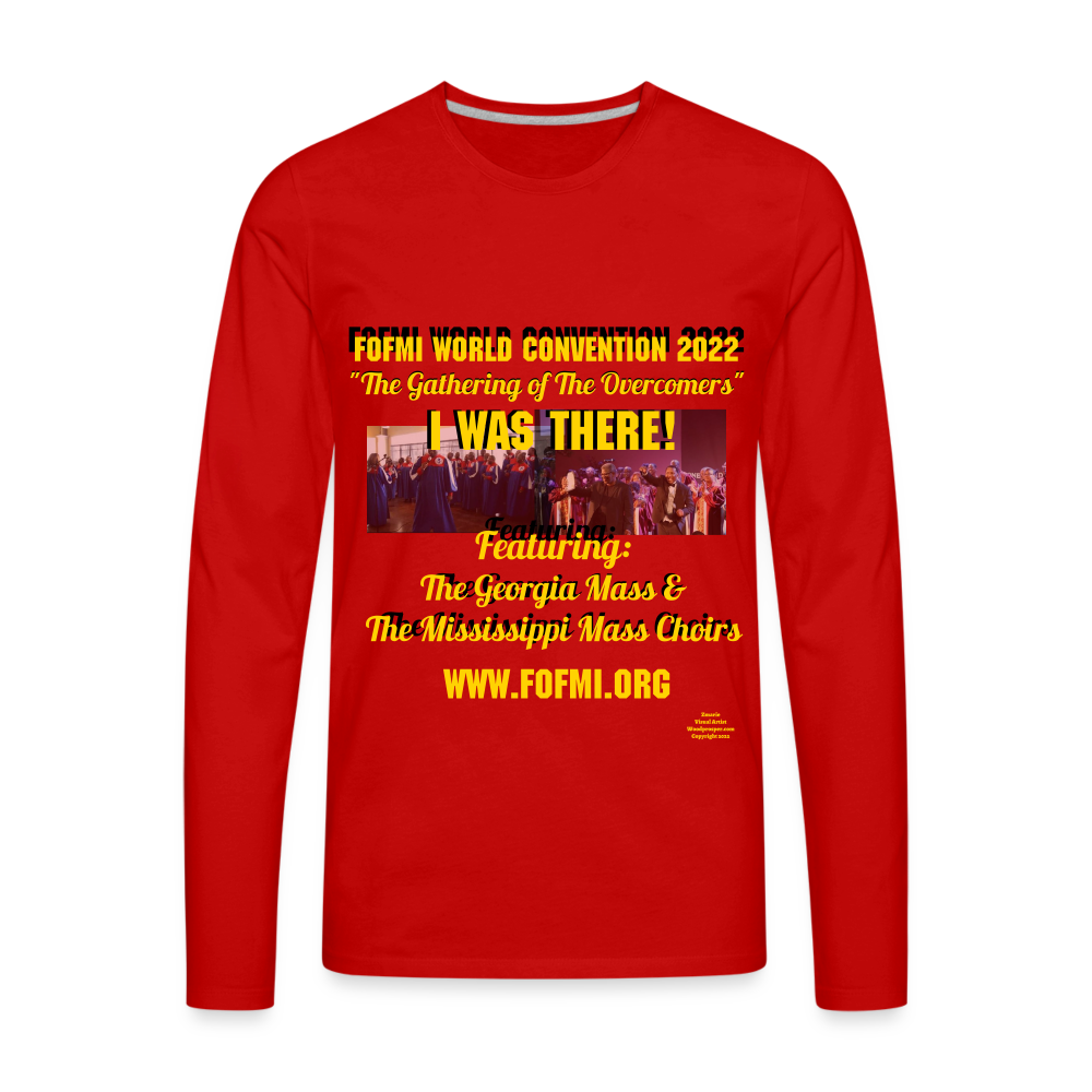 FOFMI World Convention 2022 Men's Premium Long Sleeve T-Shirt - red