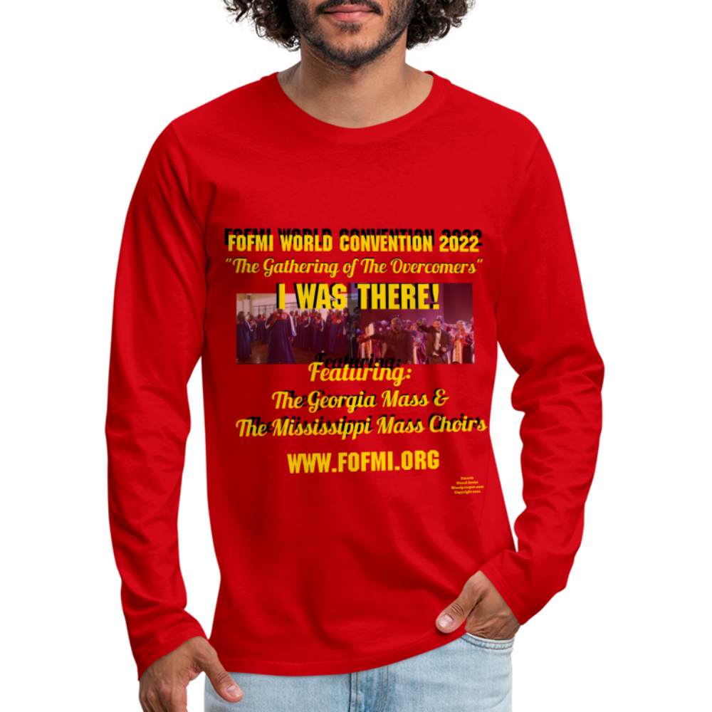 FOFMI World Convention 2022 Men's Premium Long Sleeve T-Shirt - red