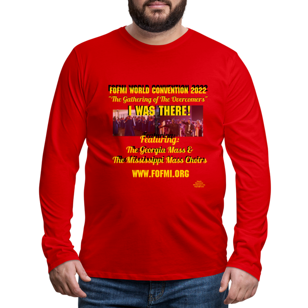 FOFMI World Convention 2022 Men's Premium Long Sleeve T-Shirt - red