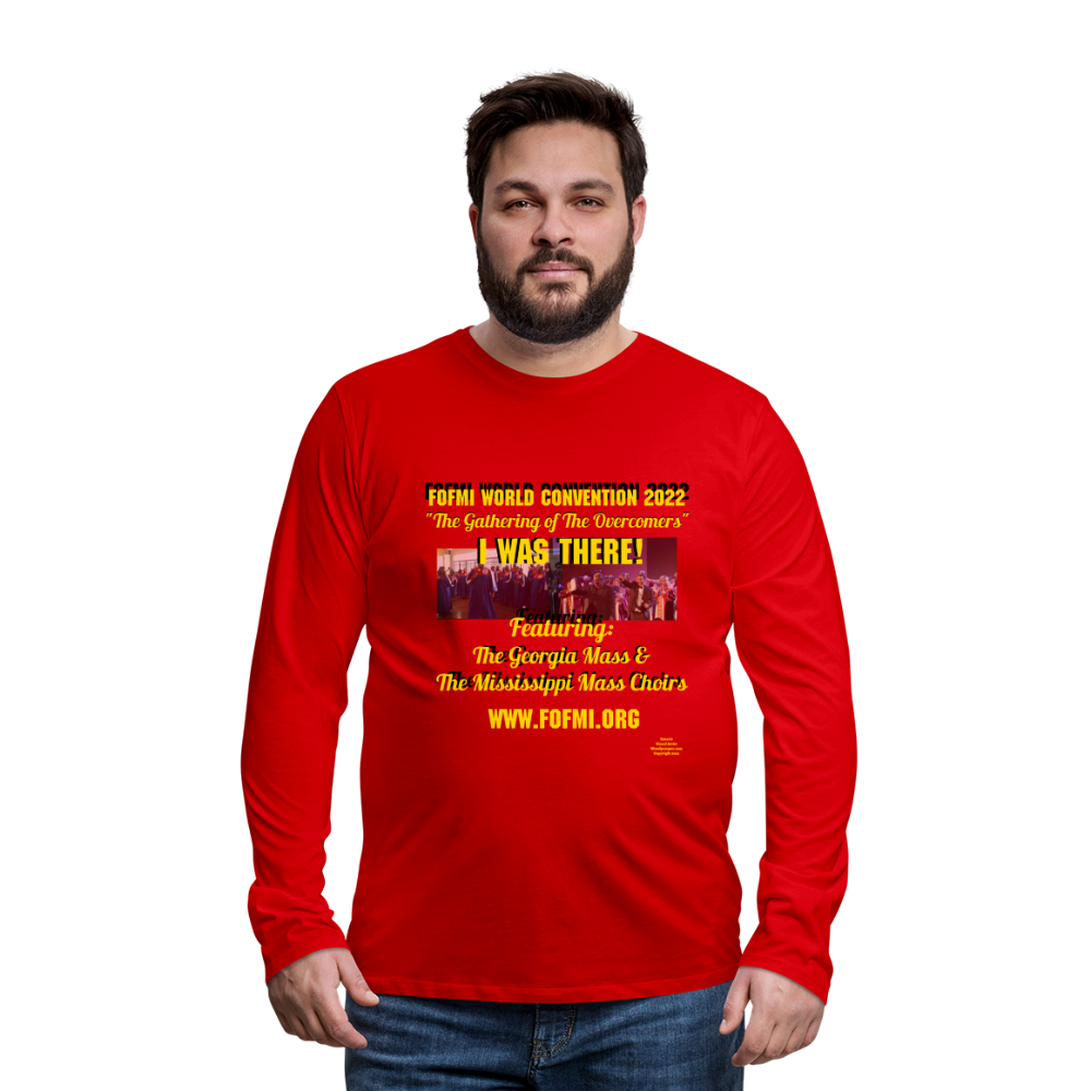 FOFMI World Convention 2022 Men's Premium Long Sleeve T-Shirt - red
