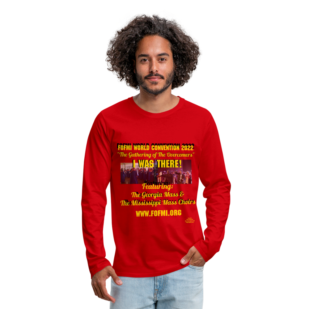 FOFMI World Convention 2022 Men's Premium Long Sleeve T-Shirt - red