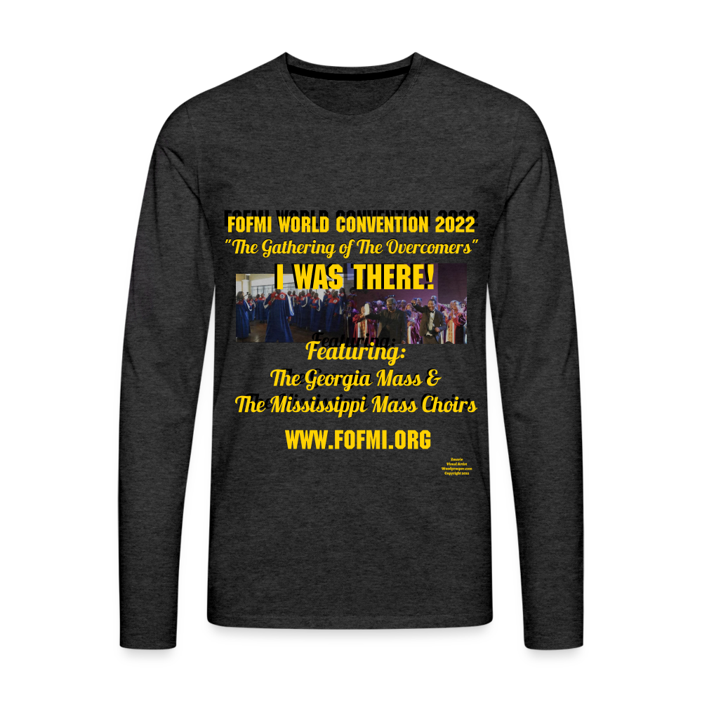 FOFMI World Convention 2022 Men's Premium Long Sleeve T-Shirt - charcoal grey