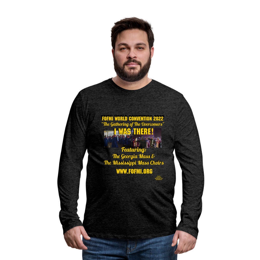 FOFMI World Convention 2022 Men's Premium Long Sleeve T-Shirt - charcoal grey